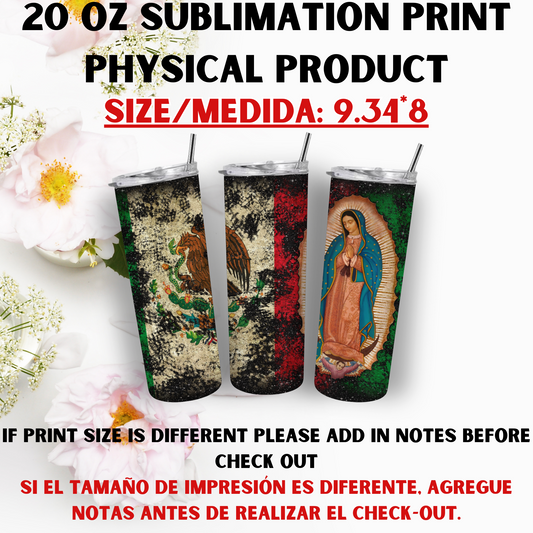 20 oz Sublimation Prints MIXED THEME (Physical Product)