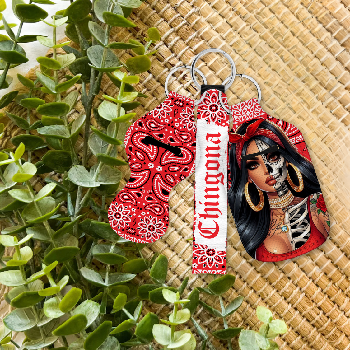 Chingona Keychain Set