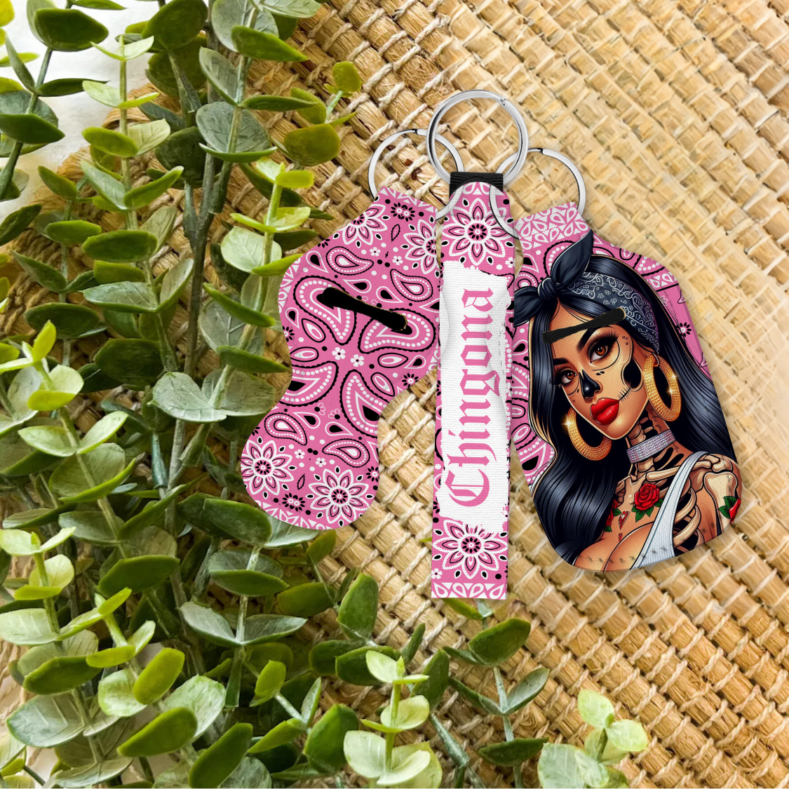 Chingona Keychain Set