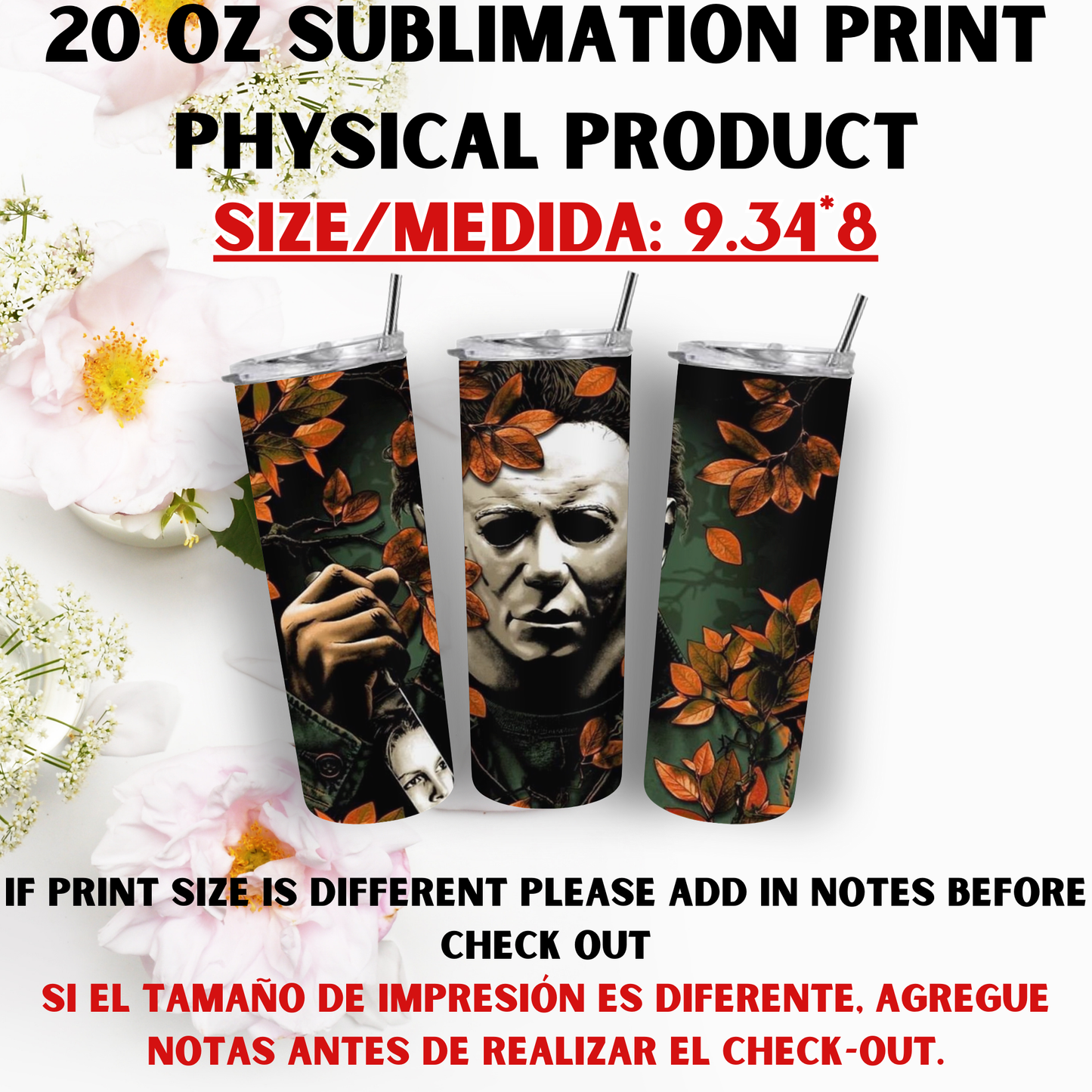 20 OZ SUBLIMATION PRINTS (HORROR EDITION)