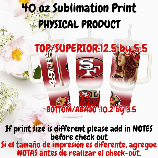 40 OZ SUBLIMATION PRINTS (PHYSICAL PRODUCT)