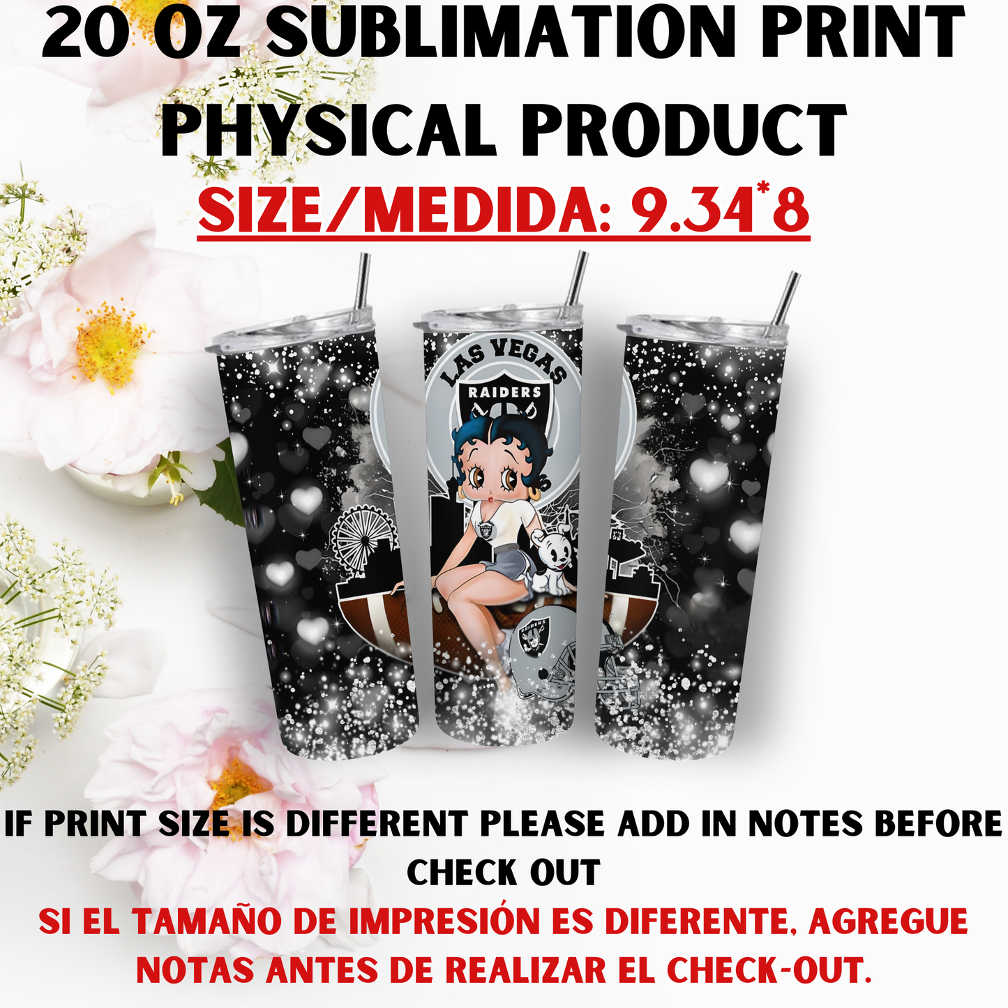 20 OZ SUBLIMATION PRINTS (SPORTS THEME)