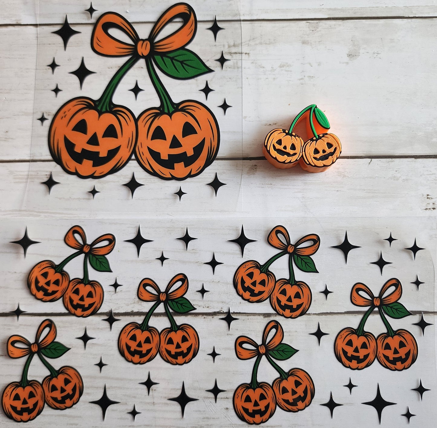 Pumpkin Cherry-UV Wrap & 3d Straw Topper