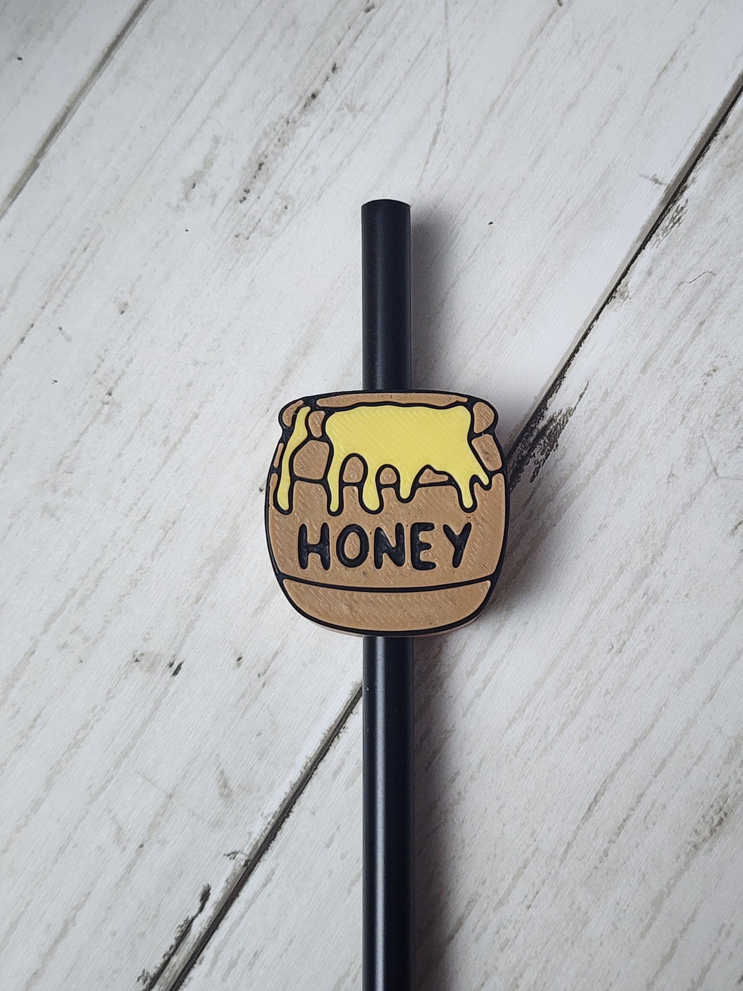 Honey Jar 3d Straw Topper