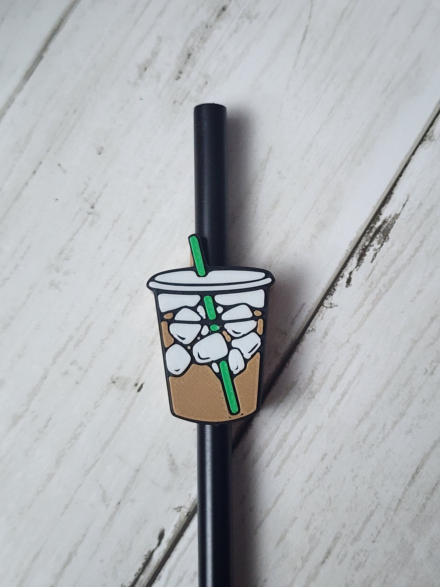 Ice Coffee Latte 3d Straw Topper