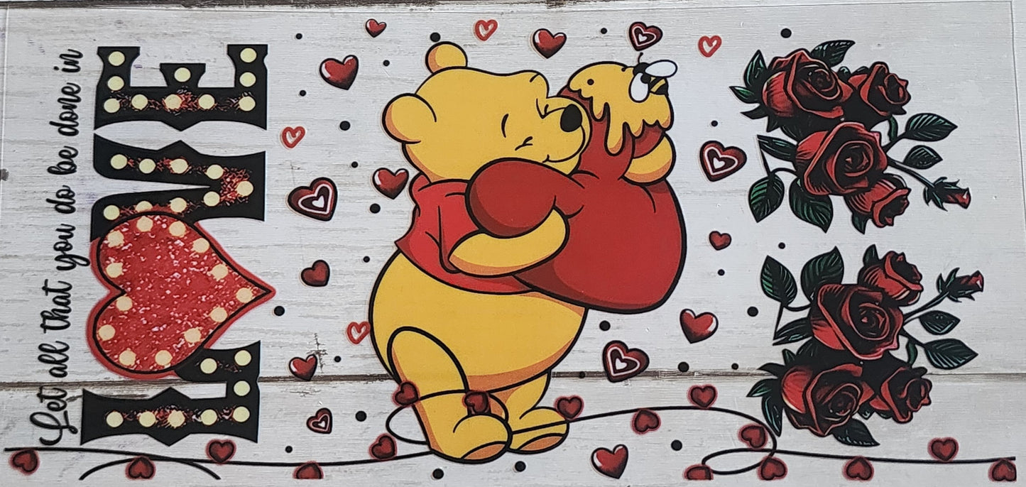 UV WRAP Valentine Pooh Bear