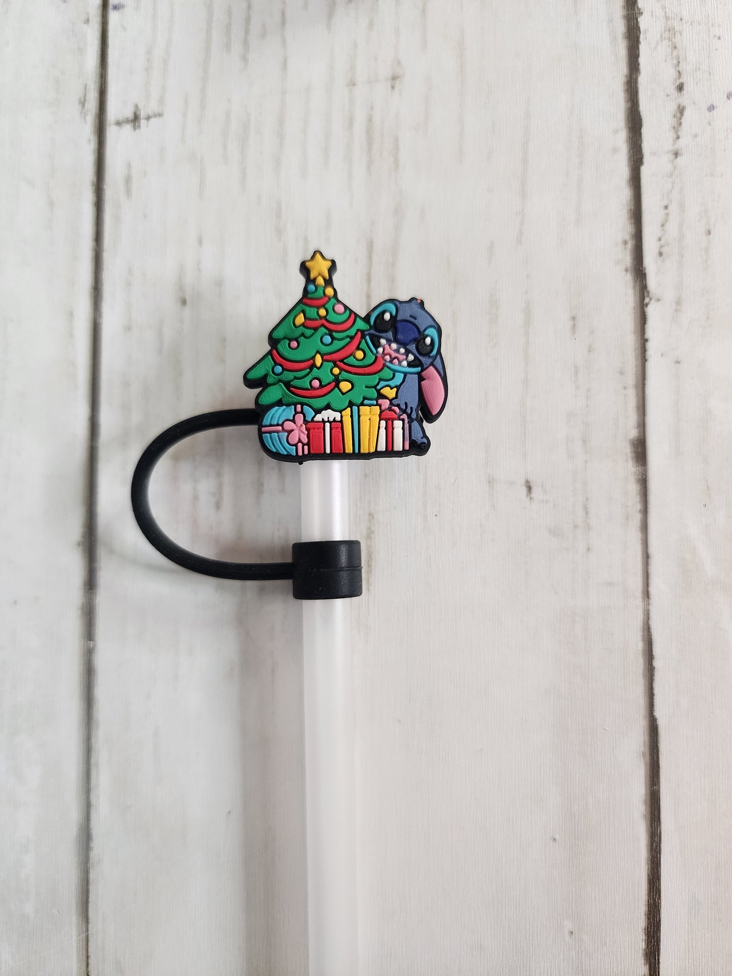 Christmas Stitch Straw Toppers