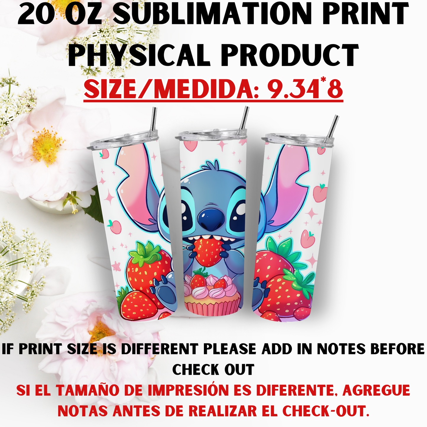 20 OZ SUBLIMATION PRINT (STITCH VIBES)
