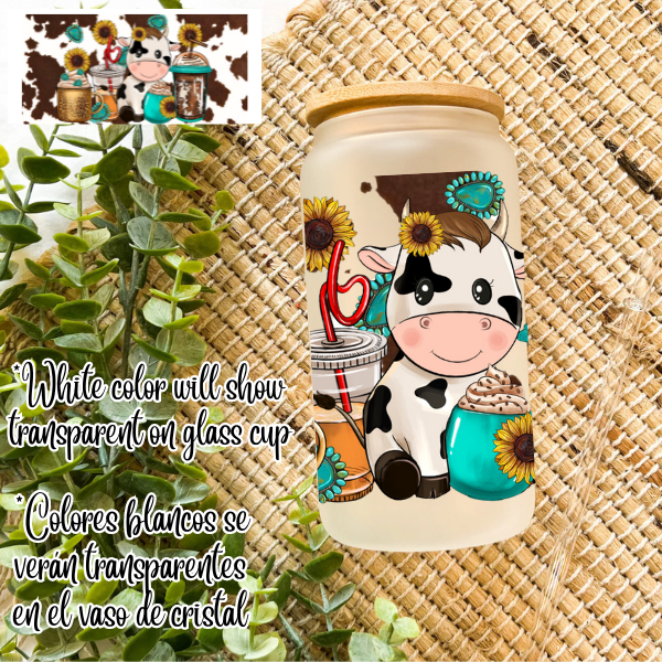 Cute Animals Glass Cup