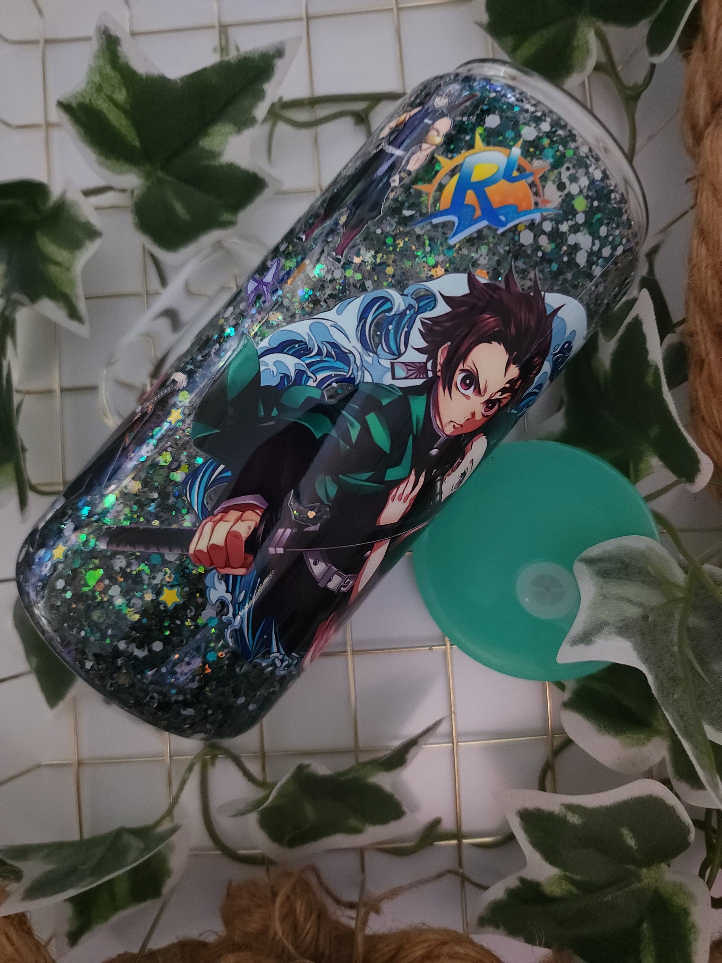 Demon Slayer Snowglobe Glass Cup