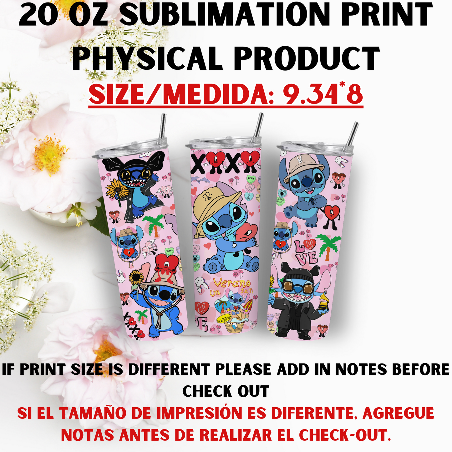 20 OZ SUBLIMATION PRINT (STITCH VIBES)