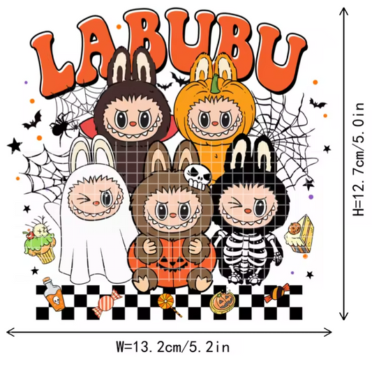 DECAL-HALLOWEEN LABUBU