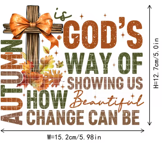 DECAL-AUTUMN RELIGIOUS