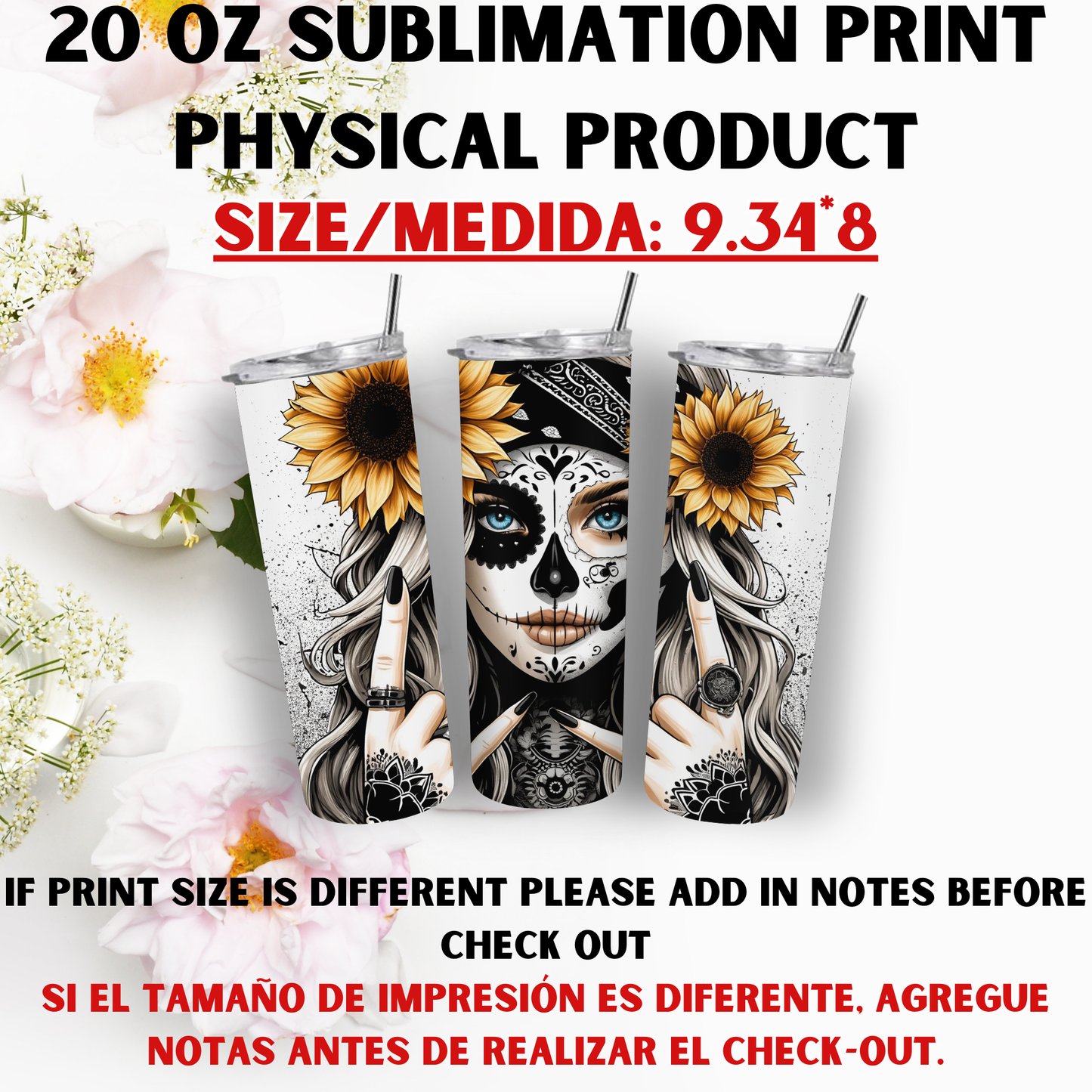 20 OZ SUBLIMATION PRINTS (CHICK THEME)