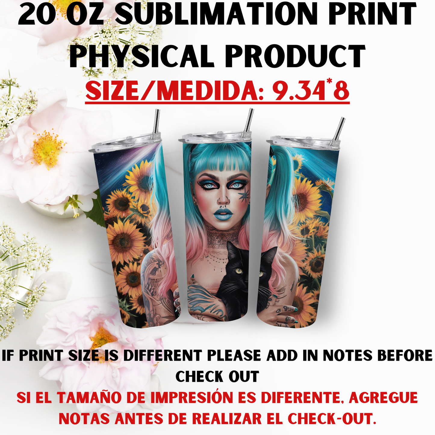 20 OZ SUBLIMATION PRINTS (CHICK THEME)