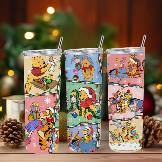 Christmas Pooh Bear and Friends