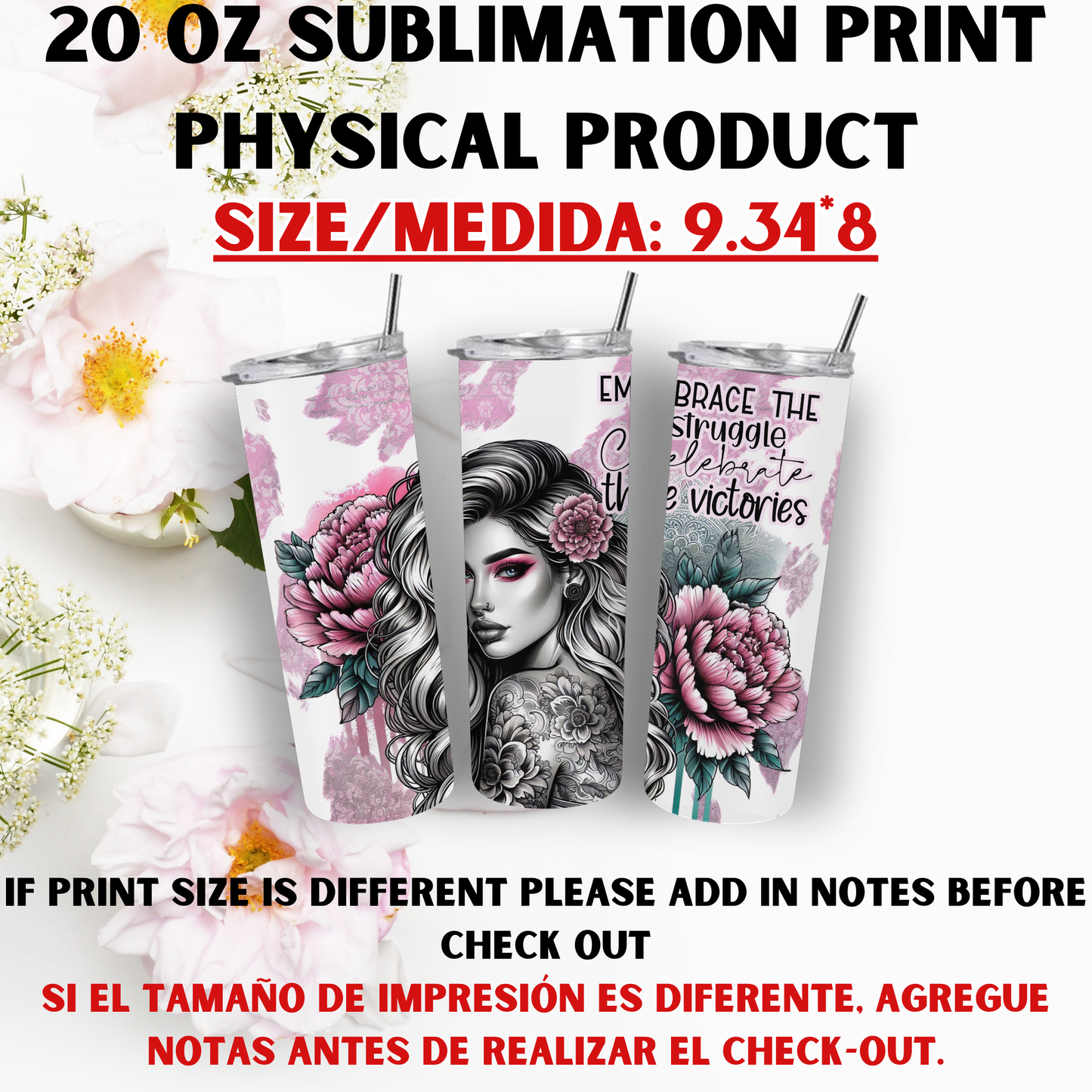 20 OZ SUBLIMATION PRINTS (CHICK THEME)
