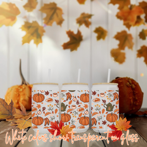 FALL VIBES GLASS CUPS