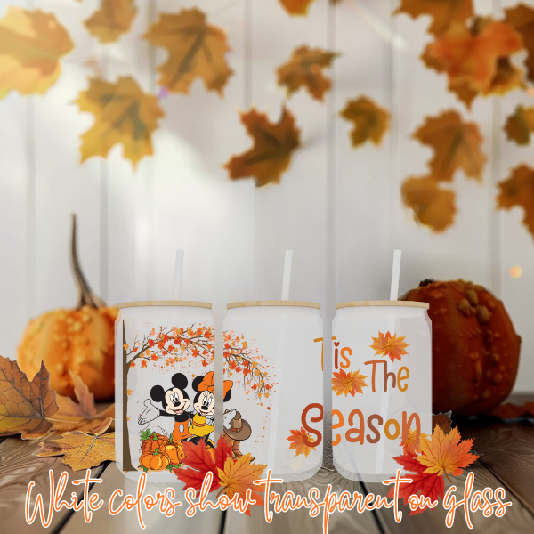 FALL VIBES GLASS CUPS
