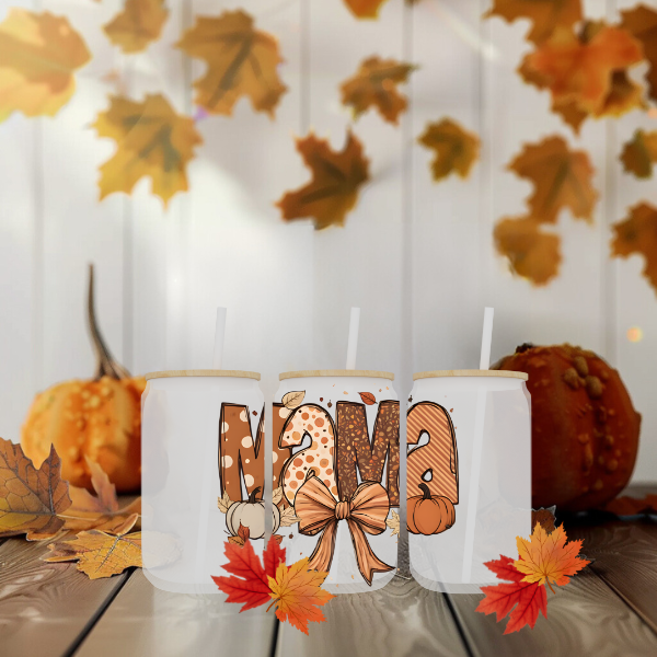 FALL VIBES GLASS CUPS