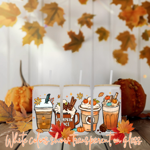 FALL VIBES GLASS CUPS