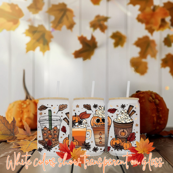 FALL VIBES GLASS CUPS