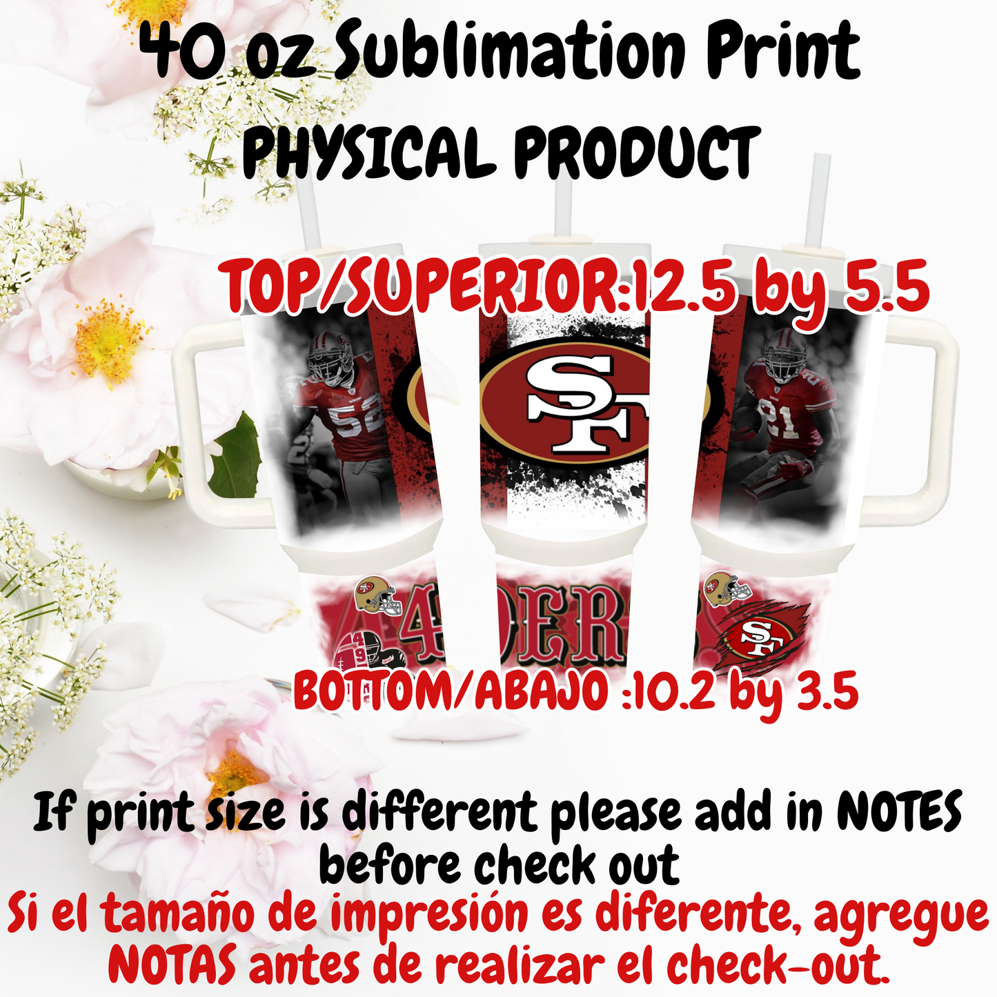 40 OZ SUBLIMATION PRINTS (PHYSICAL PRODUCT)