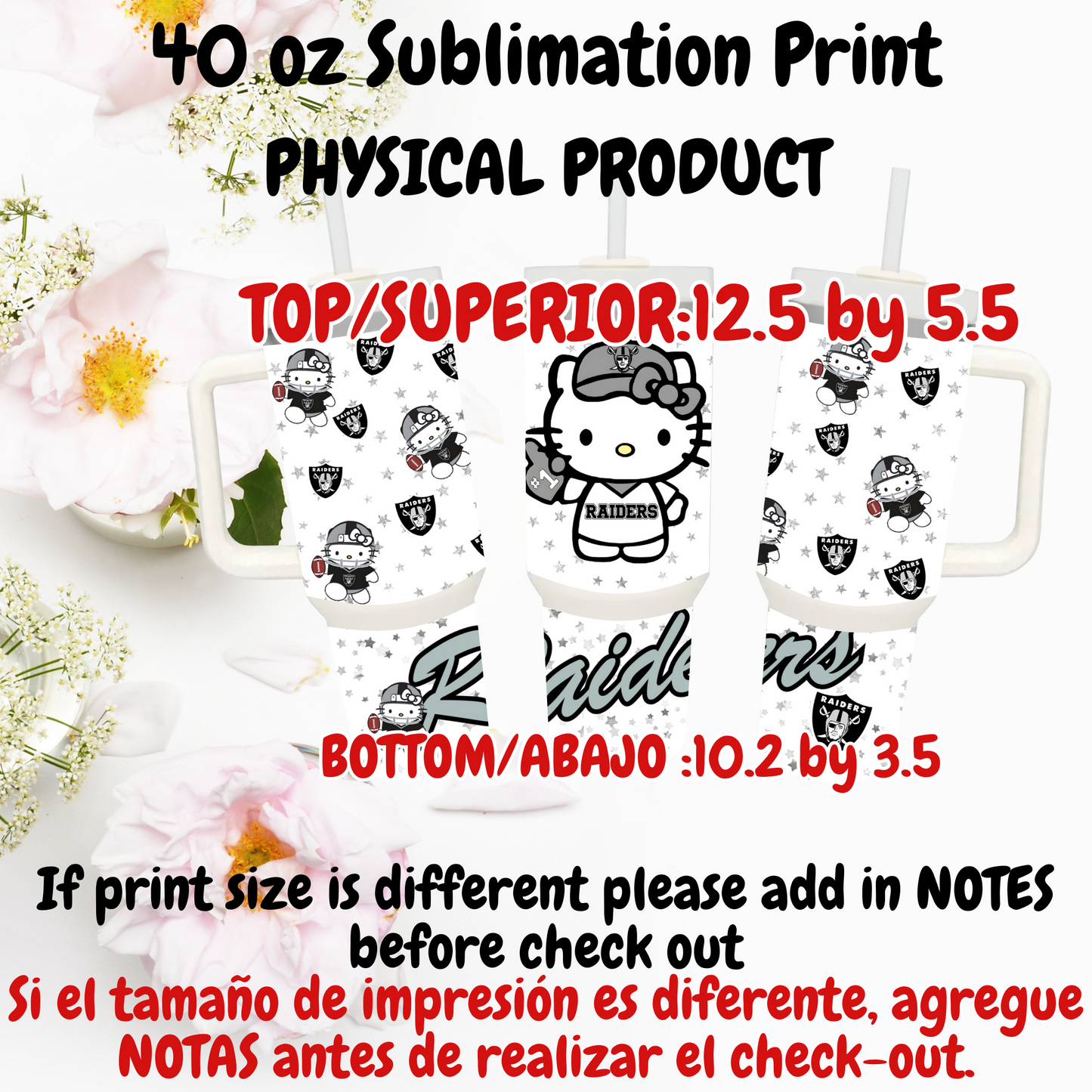 40 OZ SUBLIMATION PRINTS (PHYSICAL PRODUCT)