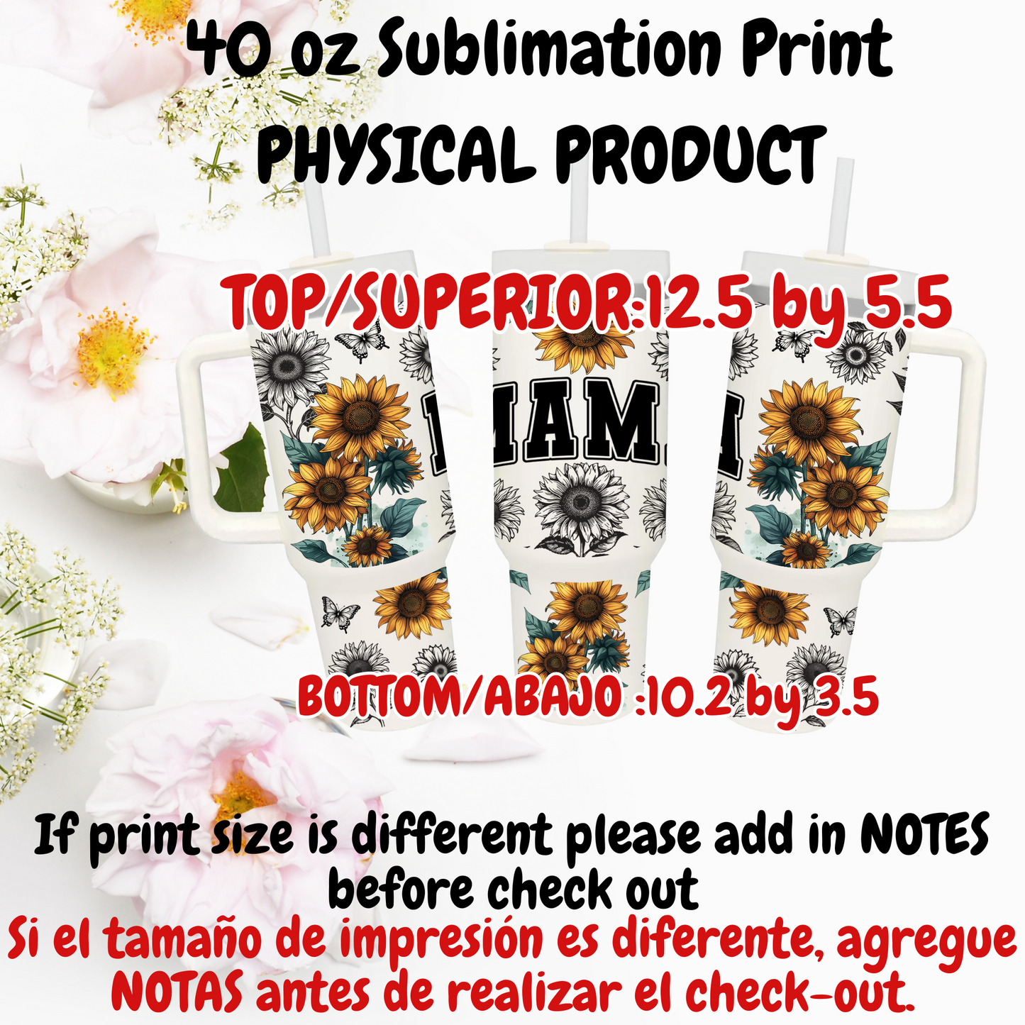 40 OZ SUBLIMATION PRINTS (PHYSICAL PRODUCT)