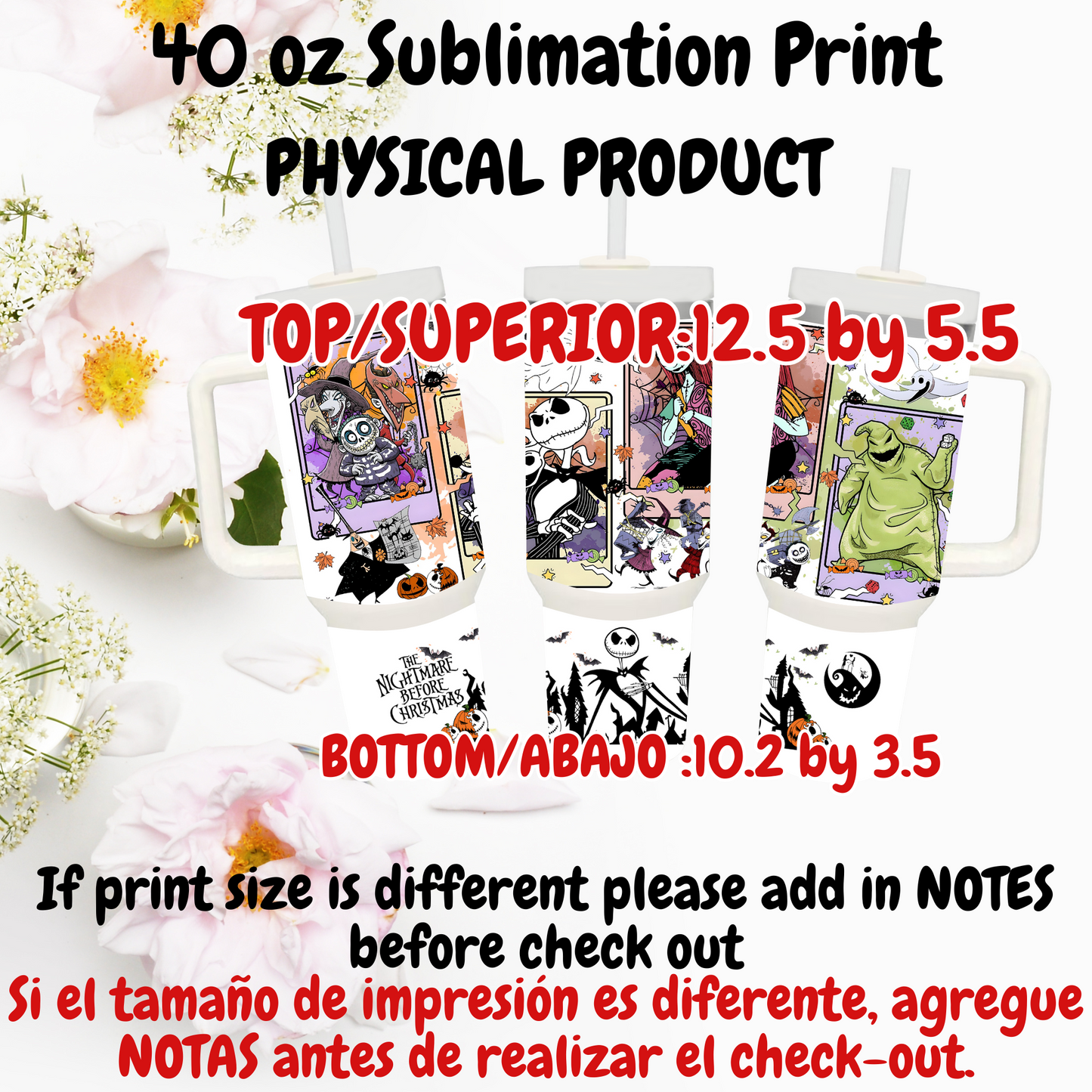 40 OZ SUBLIMATION PRINTS (PHYSICAL PRODUCT)