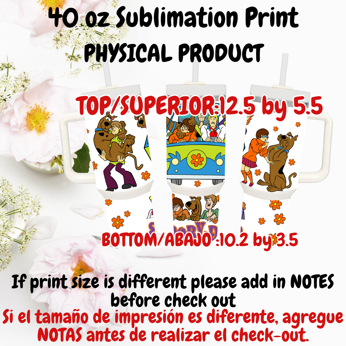 40 OZ SUBLIMATION PRINTS (PHYSICAL PRODUCT)