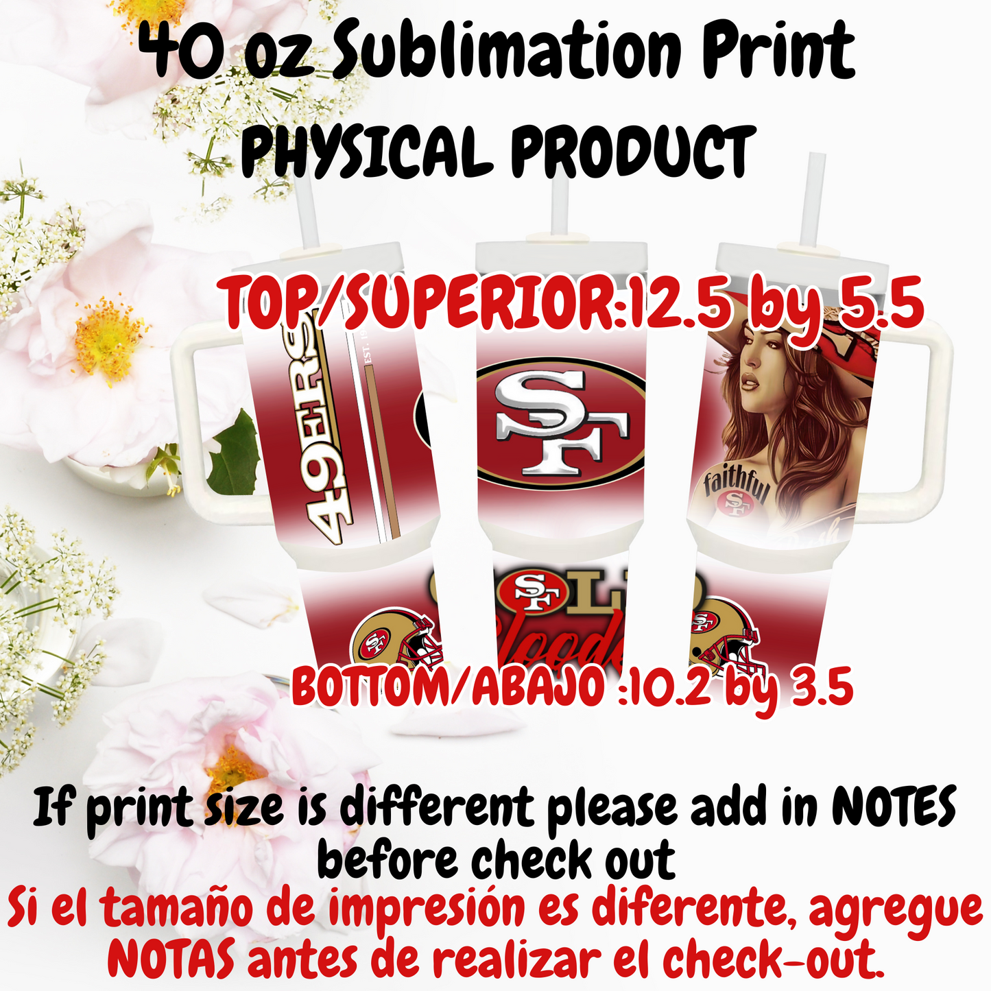 40 OZ SUBLIMATION PRINTS (PHYSICAL PRODUCT)