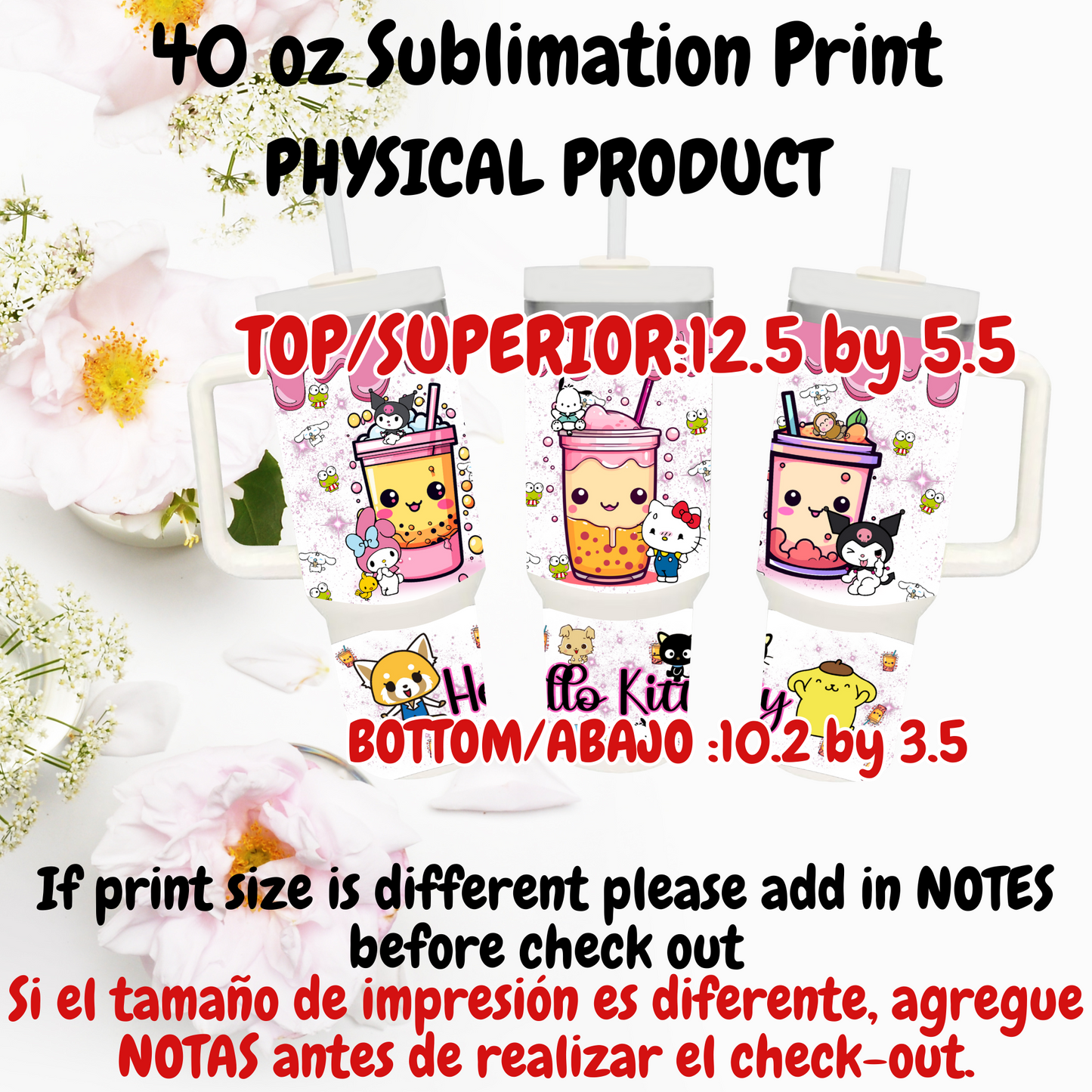 40 OZ SUBLIMATION PRINTS (PHYSICAL PRODUCT)
