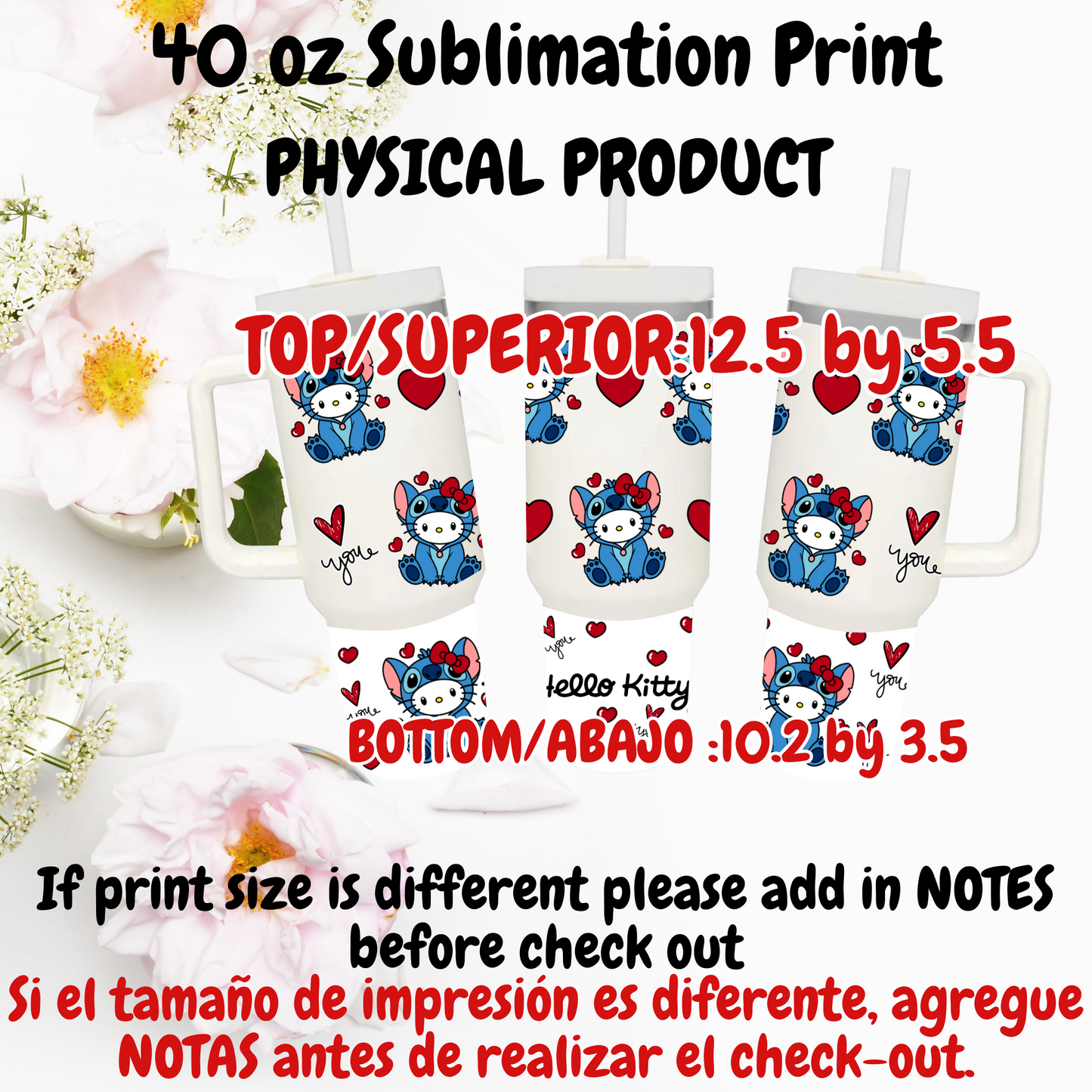 40 OZ SUBLIMATION PRINTS (PHYSICAL PRODUCT)