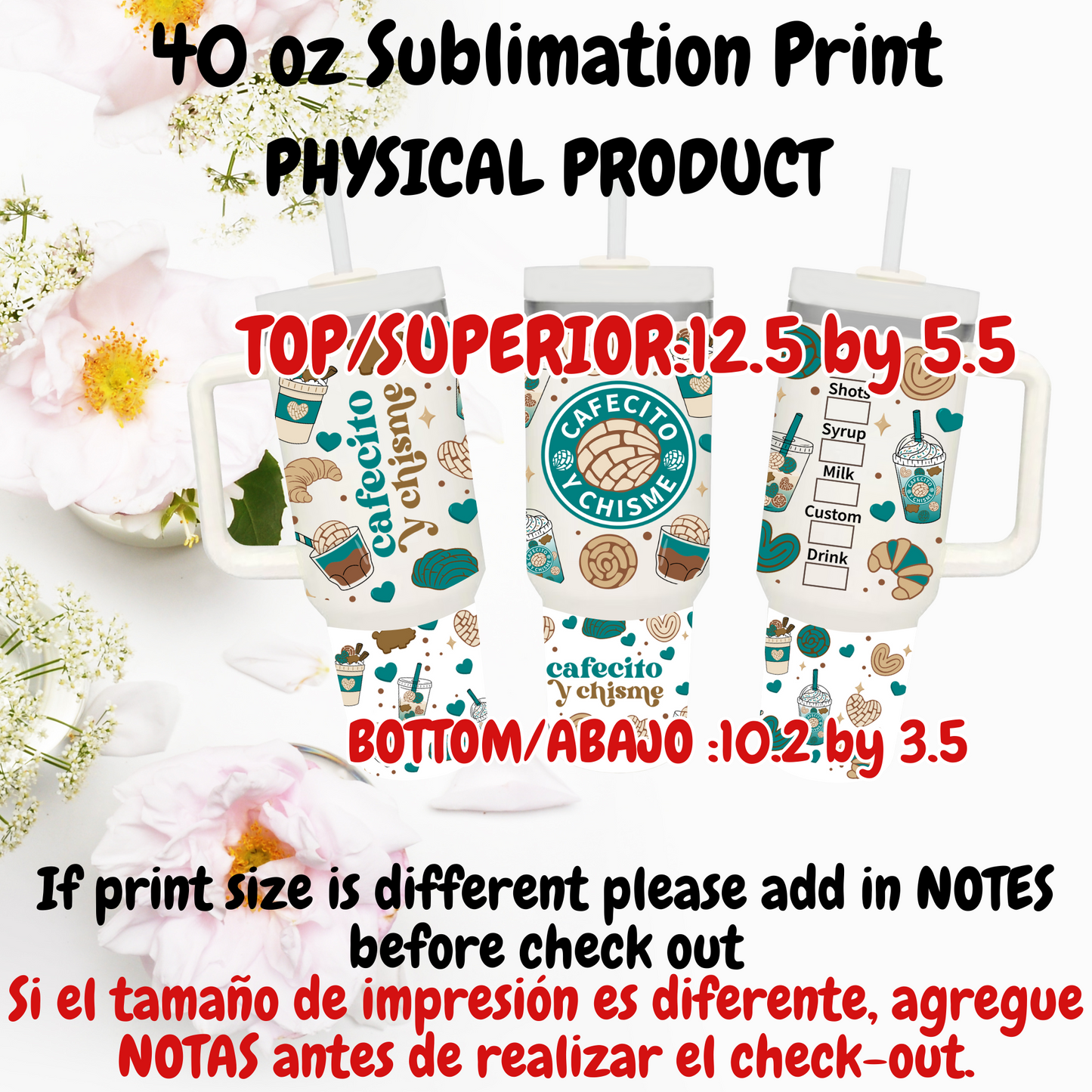 40 OZ SUBLIMATION PRINTS (PHYSICAL PRODUCT)