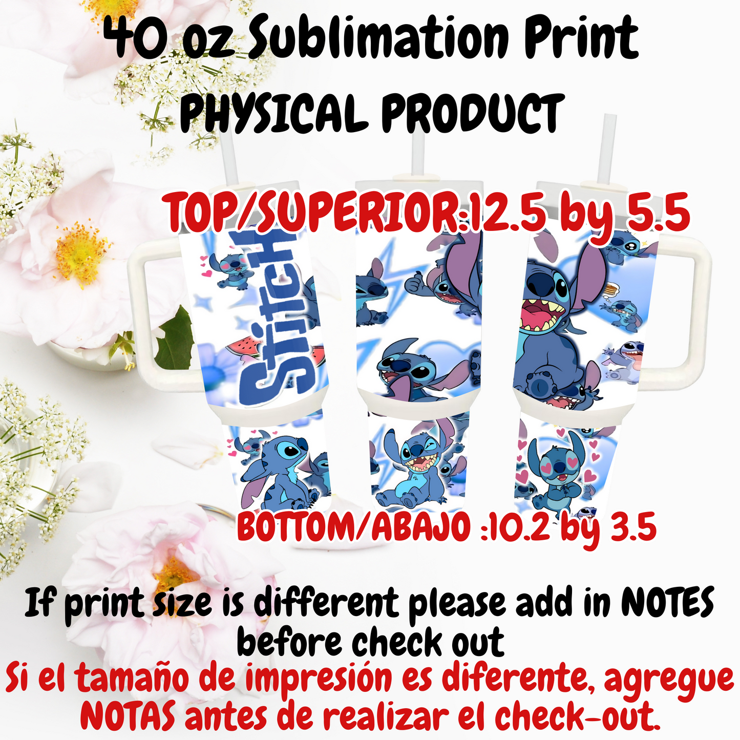 40 OZ SUBLIMATION PRINTS (PHYSICAL PRODUCT)