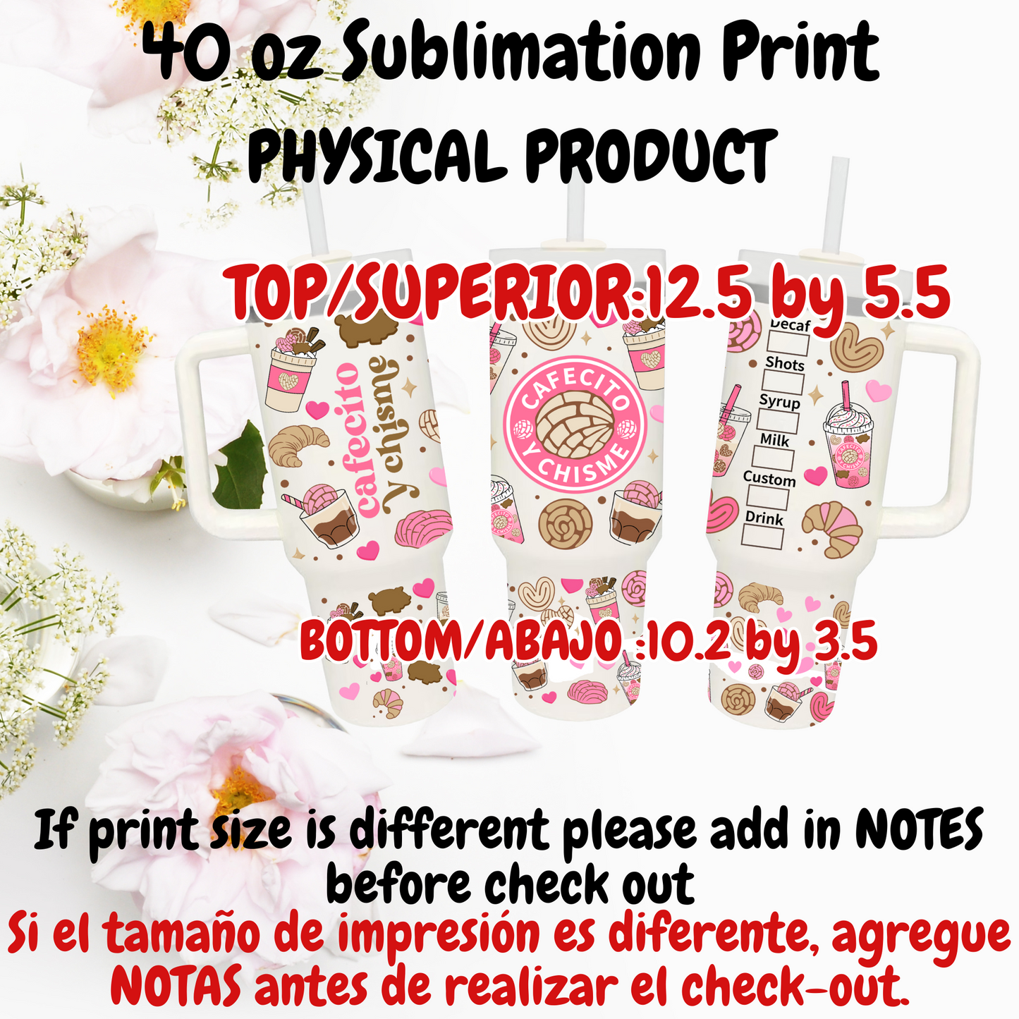 40 OZ SUBLIMATION PRINTS (PHYSICAL PRODUCT)
