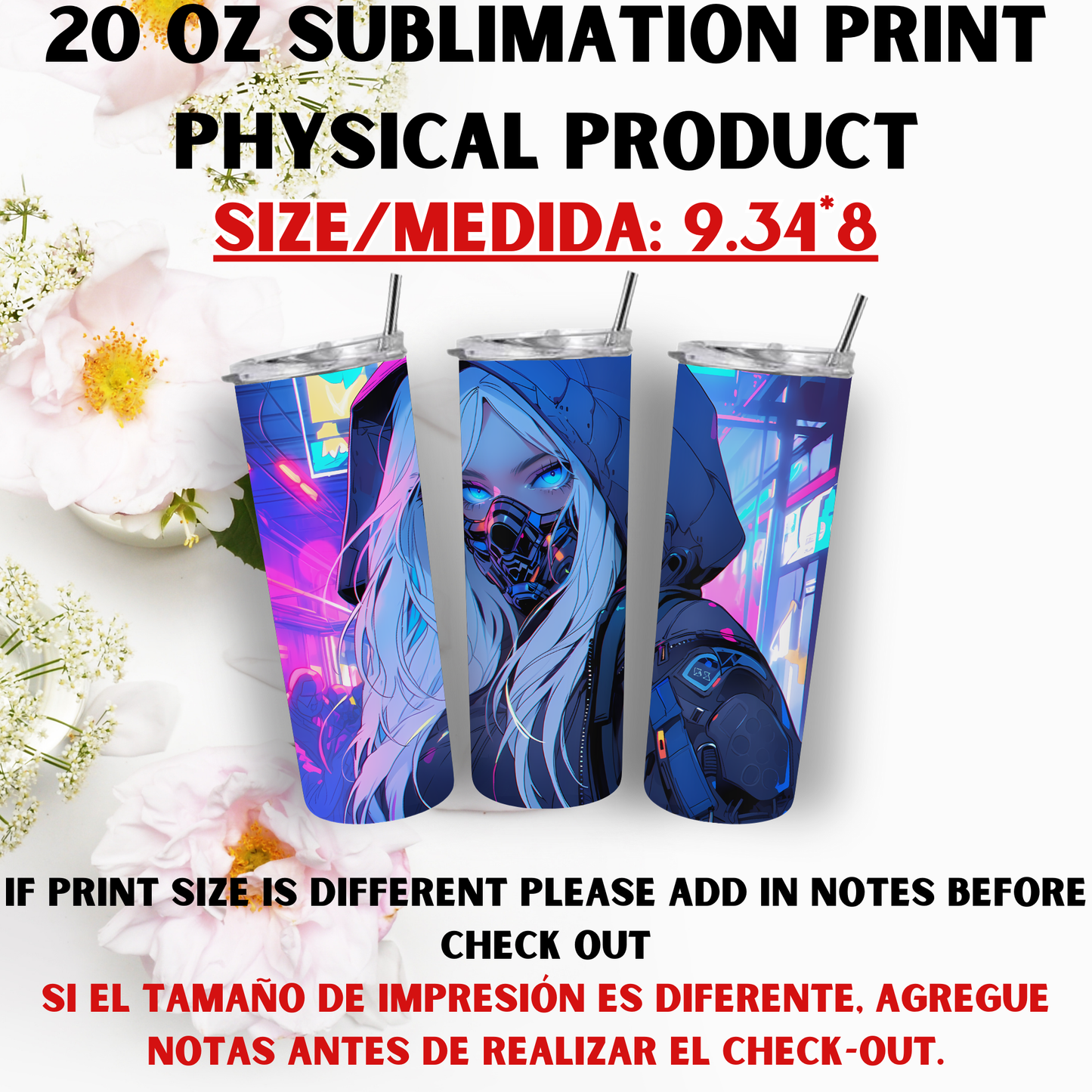 20 OZ SUBLIMATION PRINTS (CHICK THEME)
