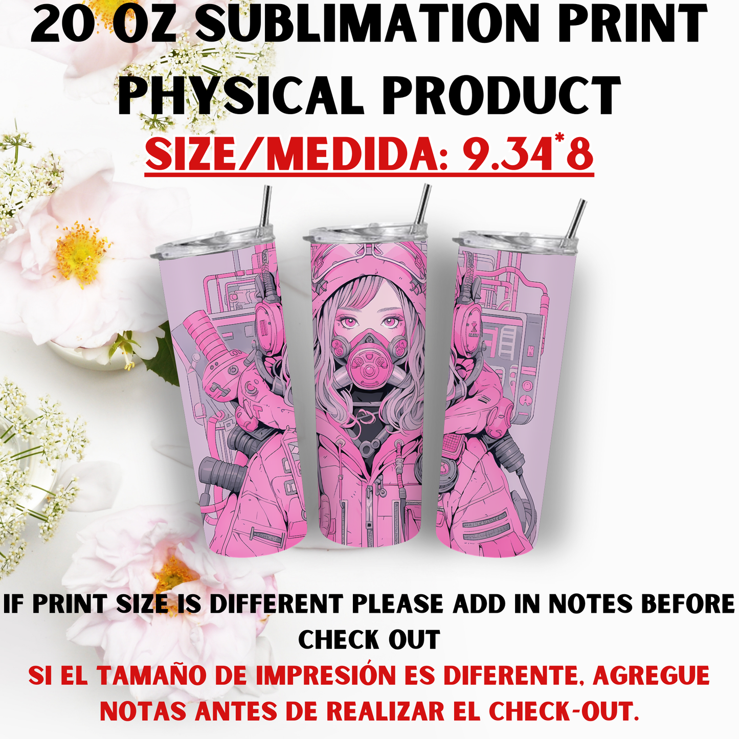 20 OZ SUBLIMATION PRINTS (CHICK THEME)
