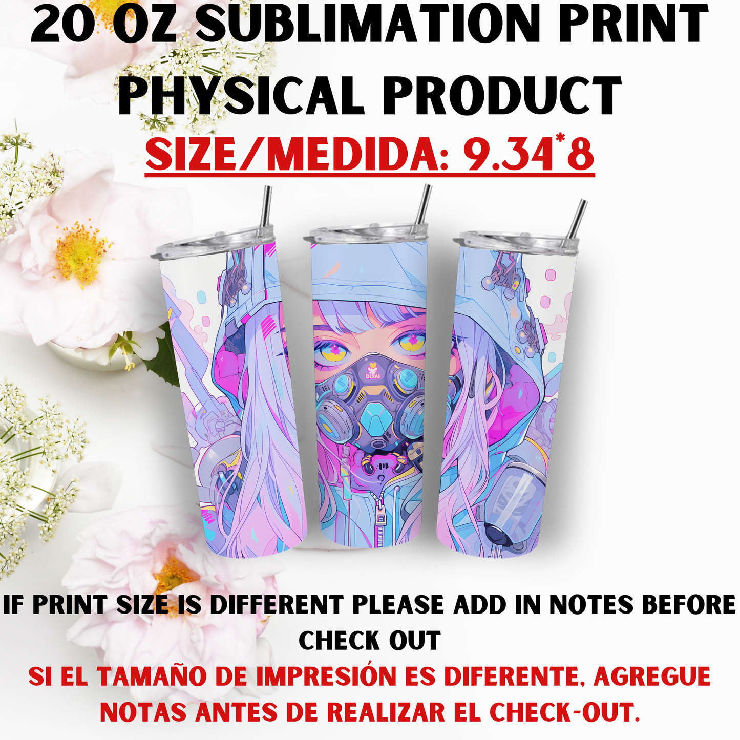 20 OZ SUBLIMATION PRINTS (CHICK THEME)