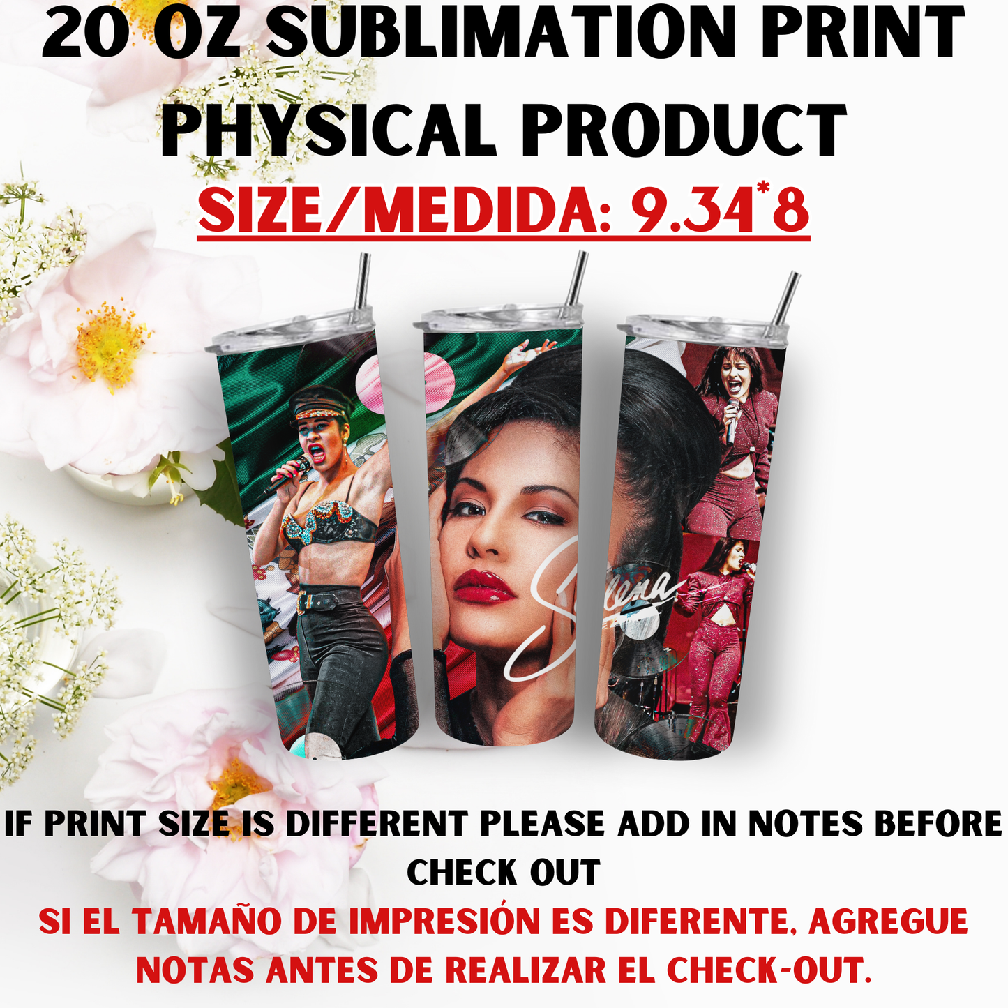20 OZ SUBLIMATION PRINTS (ARTIST THEME)