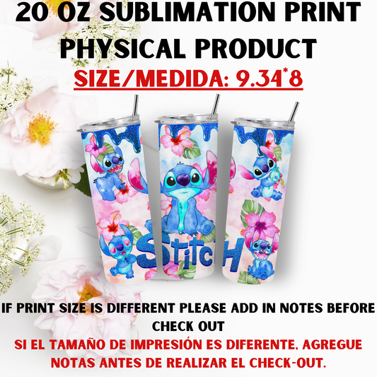 20 OZ SUBLIMATION PRINT (STITCH VIBES)
