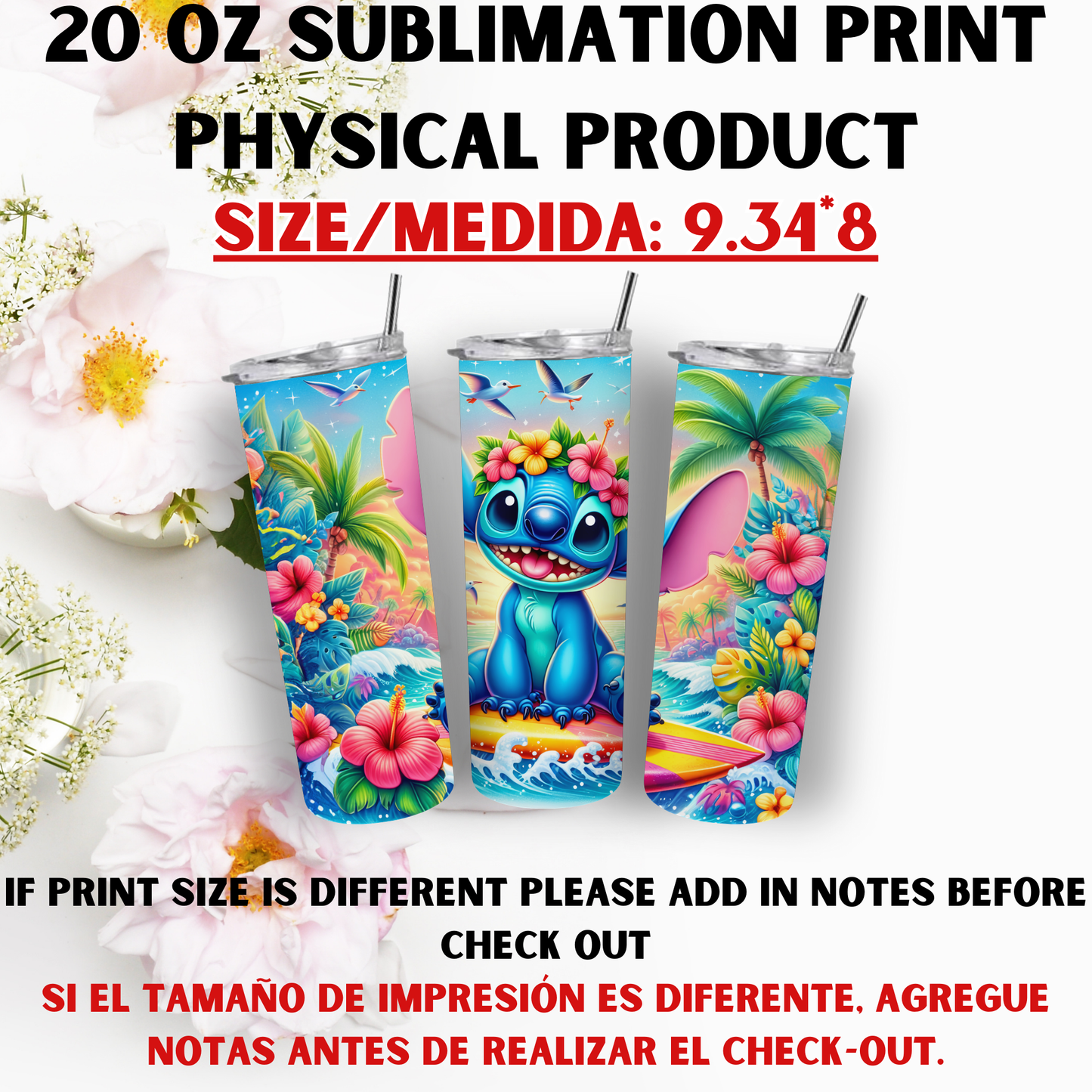 20 OZ SUBLIMATION PRINT (STITCH VIBES)