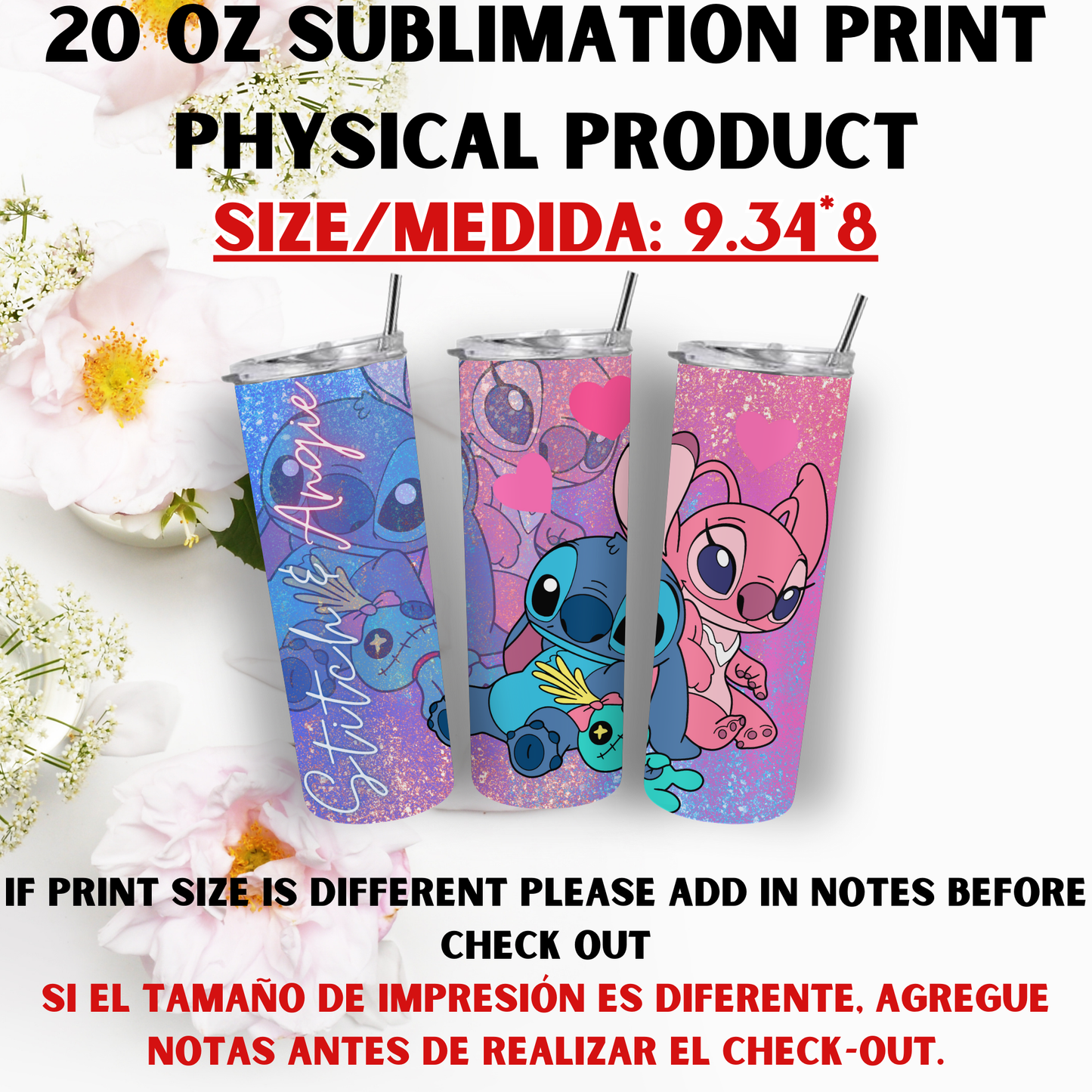 20 OZ SUBLIMATION PRINT (STITCH VIBES)