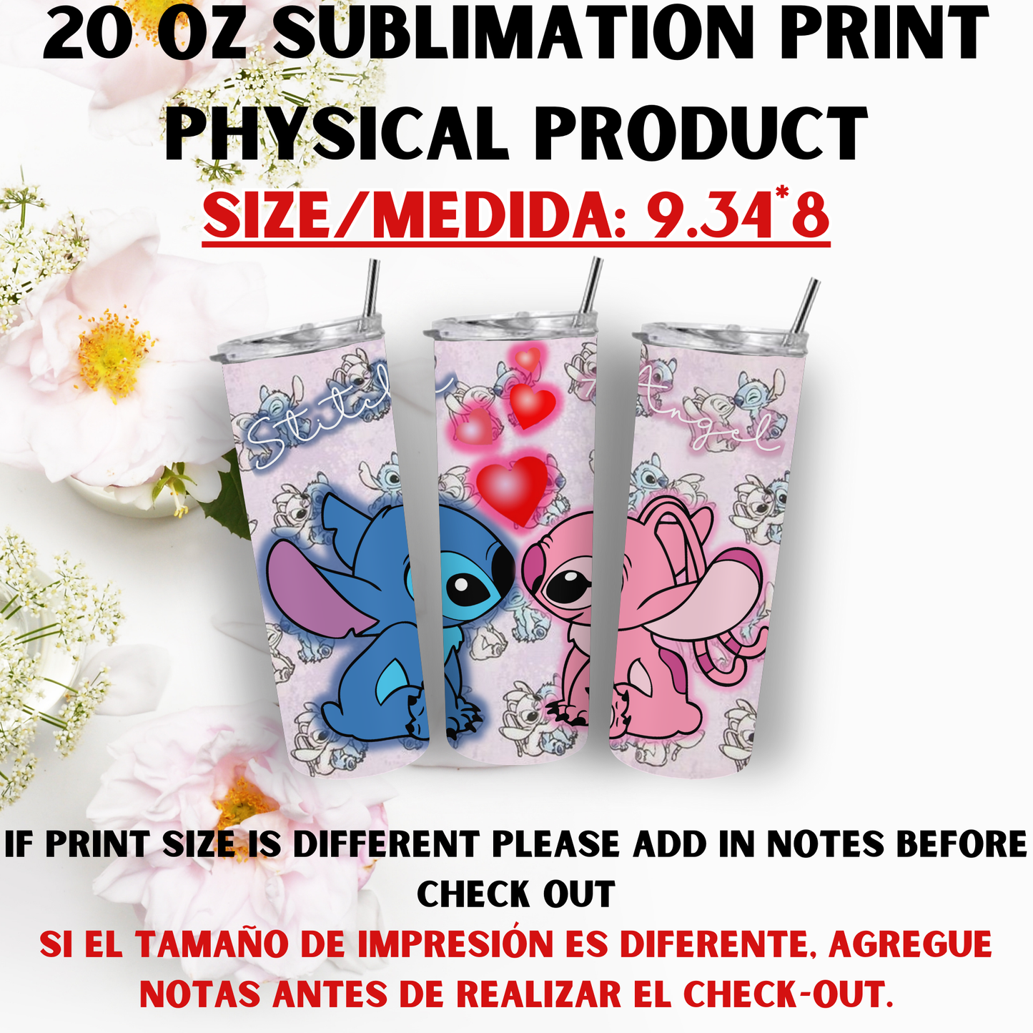 20 OZ SUBLIMATION PRINT (STITCH VIBES)