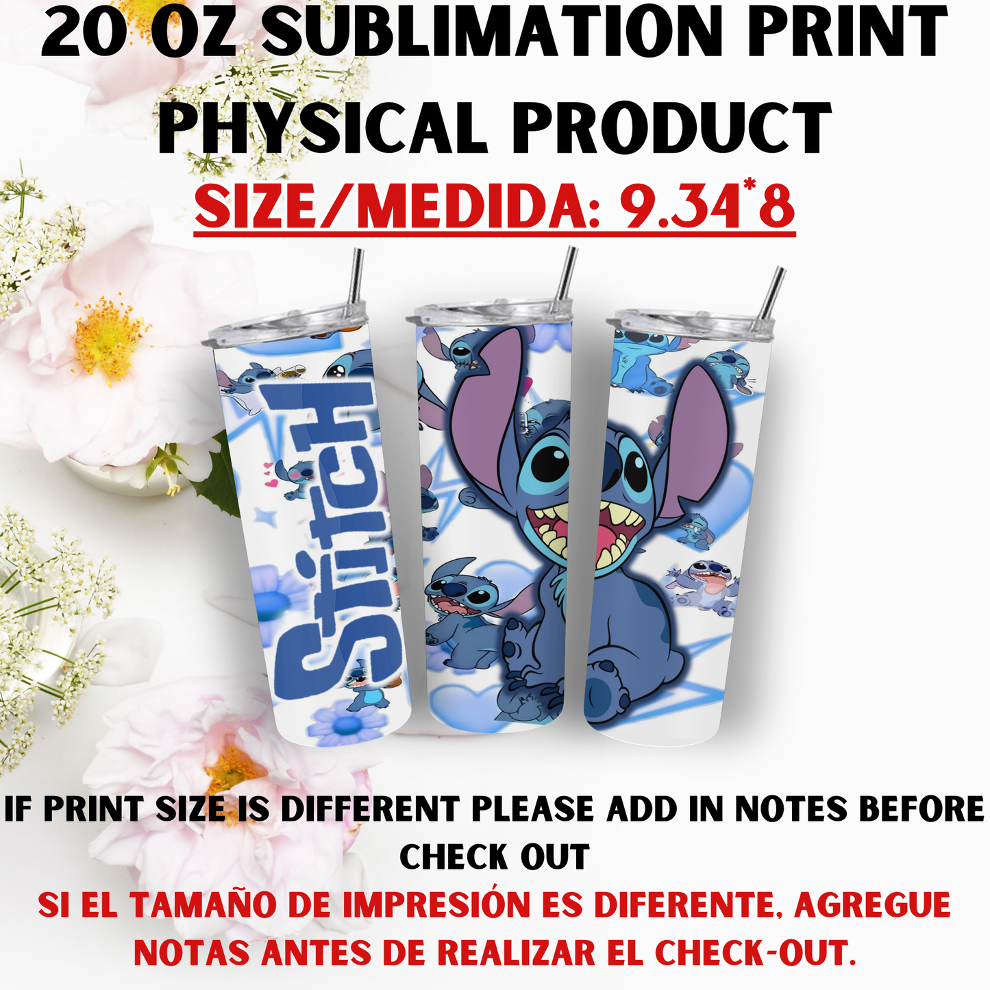 20 OZ SUBLIMATION PRINT (STITCH VIBES)