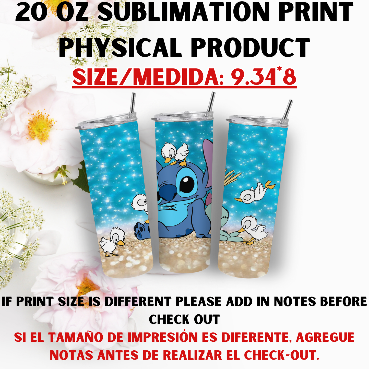 20 OZ SUBLIMATION PRINT (STITCH VIBES)