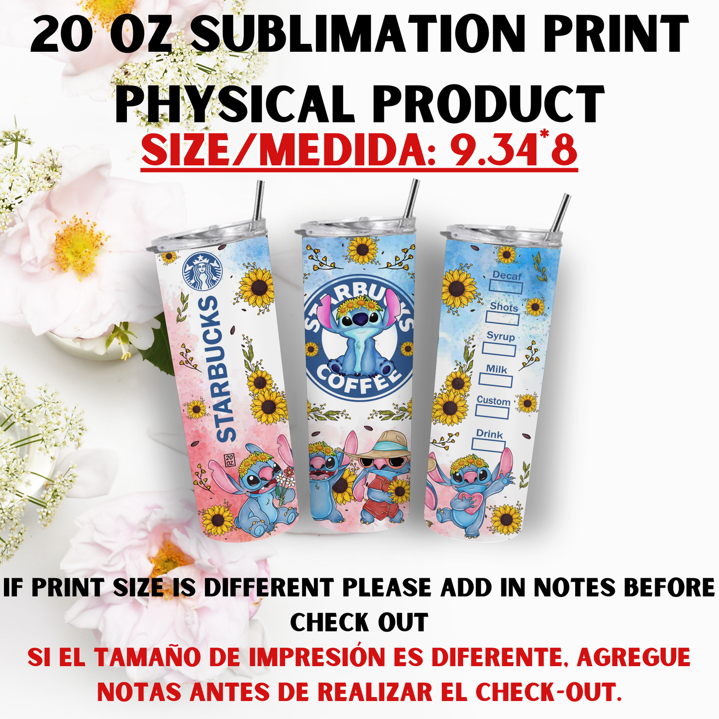 20 OZ SUBLIMATION PRINT (STITCH VIBES)