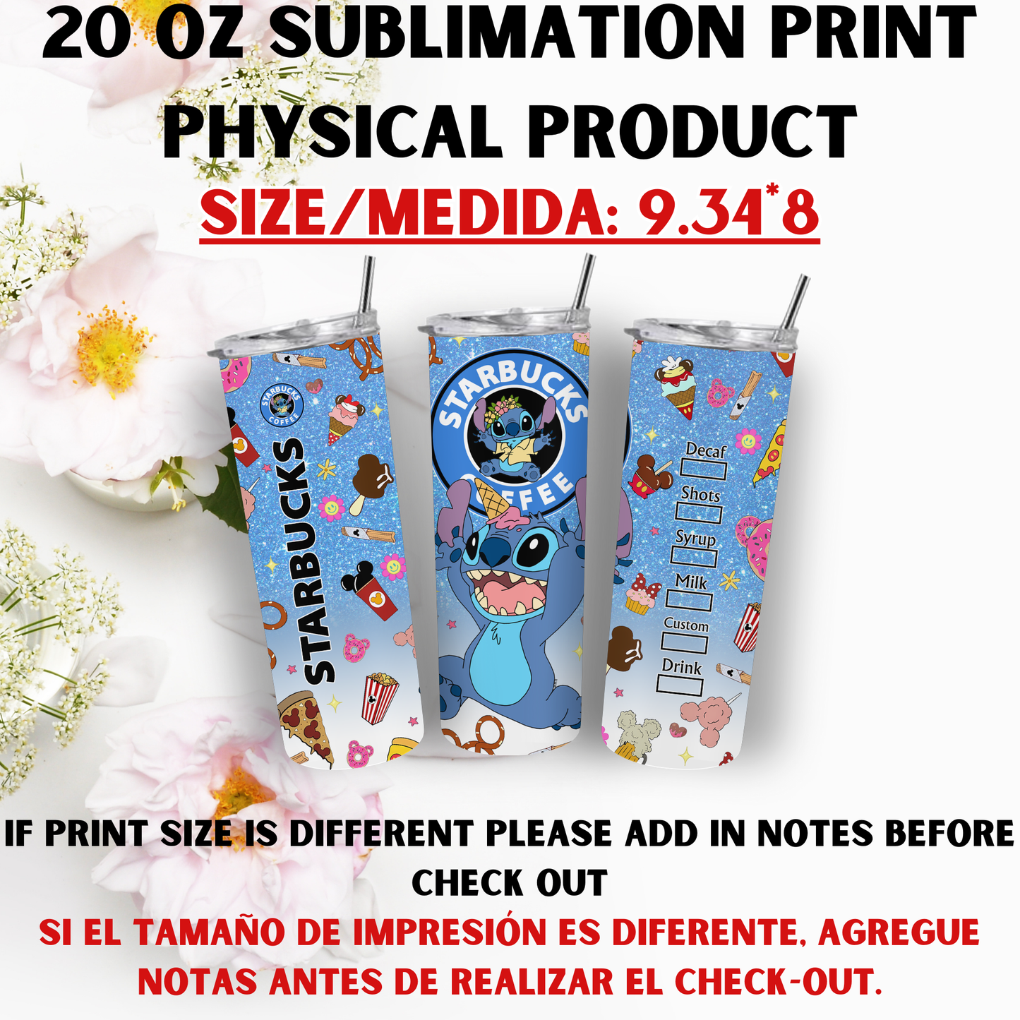 20 OZ SUBLIMATION PRINT (STITCH VIBES)