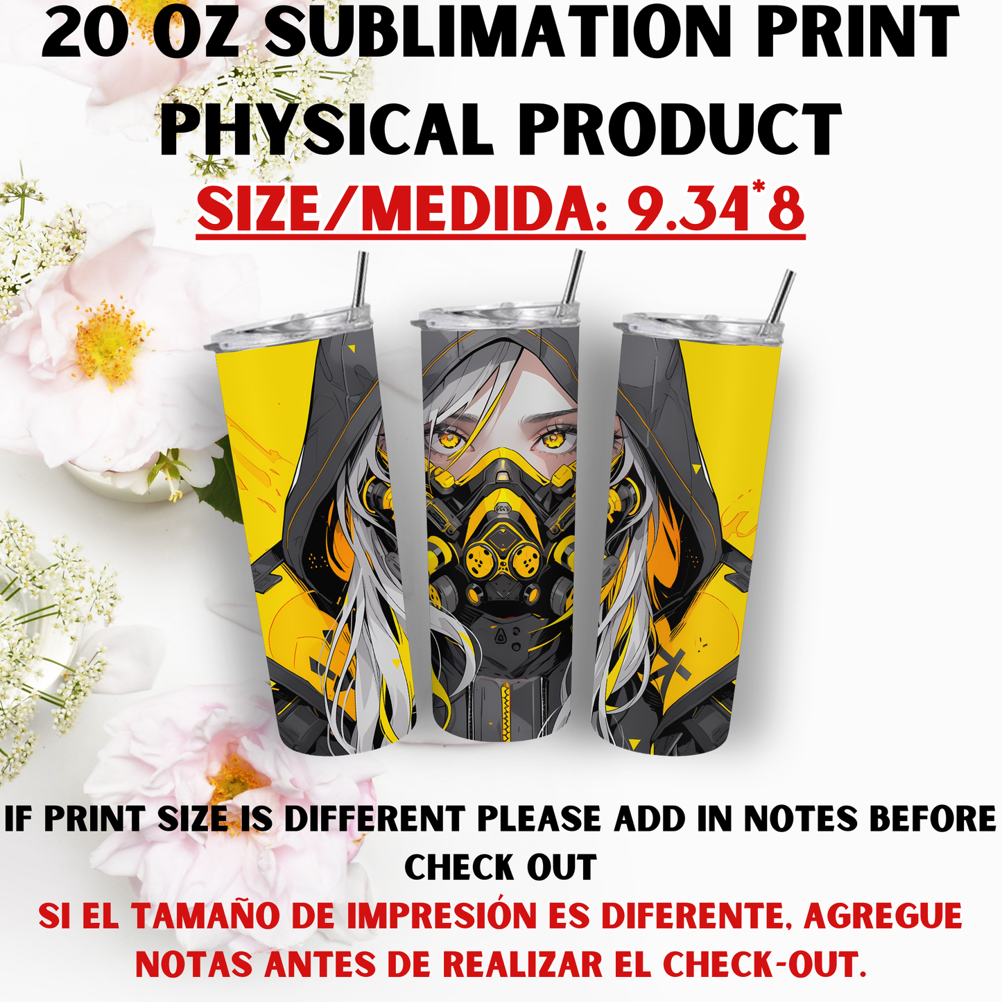 20 OZ SUBLIMATION PRINTS (CHICK THEME)